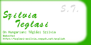 szilvia teglasi business card