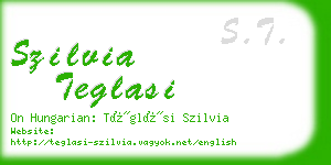 szilvia teglasi business card